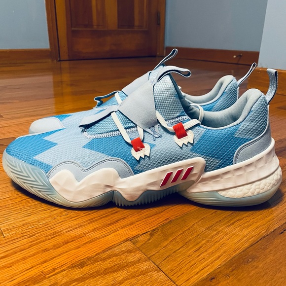Adidas Trae Young 1 Ice Trae ICE Blue Red H68997 Size 19. - Picture 3 of 12